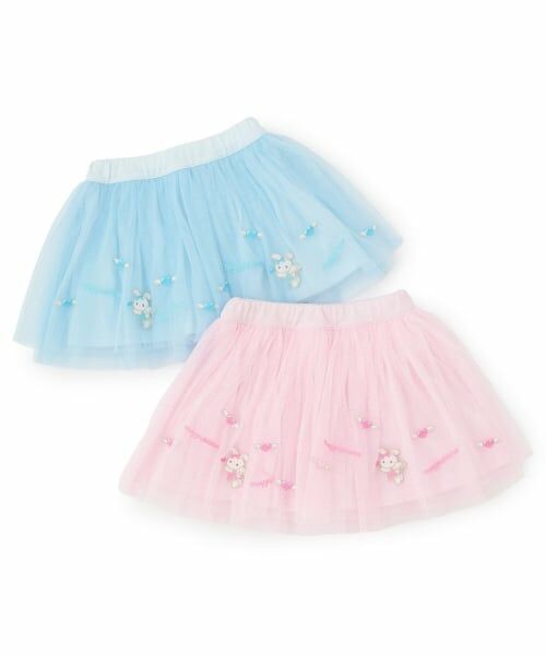 mezzo piano / メゾピアノ ショート・ハーフ・半端丈パンツ | エンジェルウサギ刺しゅう　フリルスカパン | 詳細9