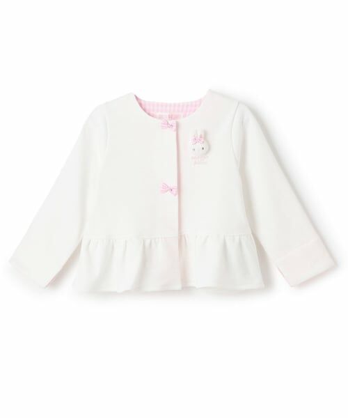 mezzo piano / メゾピアノ カーディガン・ボレロ | ウサギマスコットつき　カーディガン（オフ ホワイト）