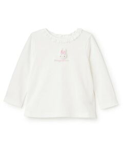mezzo piano / メゾピアノ Tシャツ | ウサギマスコットつき長袖Tシャツ