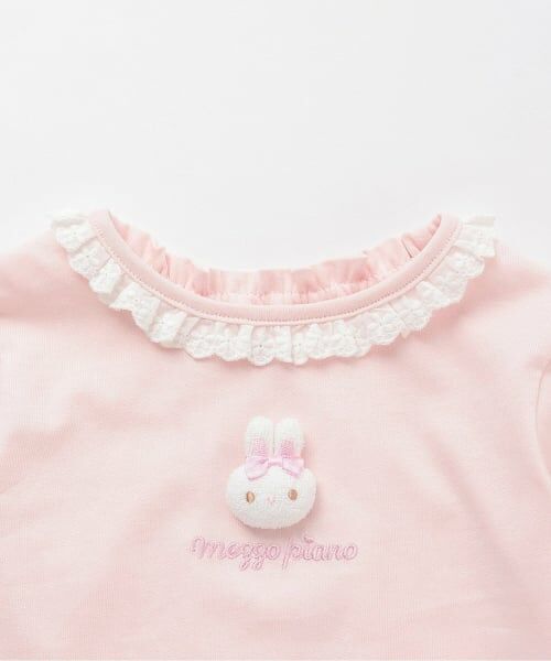 mezzo piano / メゾピアノ Tシャツ | ウサギマスコットつき長袖Tシャツ | 詳細2