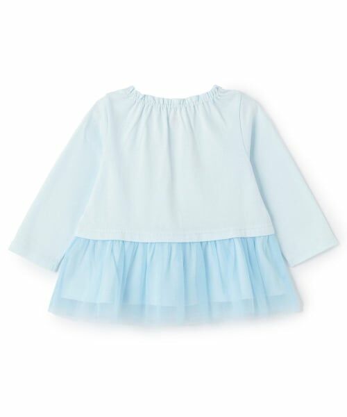 mezzo piano / メゾピアノ Tシャツ | エンジェルウサギ裾フリル　長袖Tシャツ | 詳細1