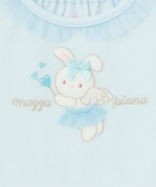 mezzo piano / メゾピアノ Tシャツ | エンジェルウサギ裾フリル　長袖Tシャツ | 詳細3