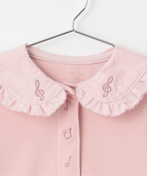 mezzo piano / メゾピアノ Tシャツ | ピアノ刺しゅう衿　長袖Tシャツ | 詳細2