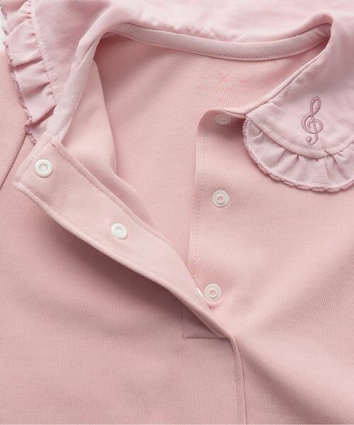 mezzo piano / メゾピアノ Tシャツ | ピアノ刺しゅう衿　長袖Tシャツ | 詳細3