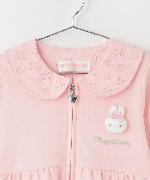 mezzo piano / メゾピアノ パーカー | ウサギマスコット付うさ耳ジップカーディガン | 詳細2