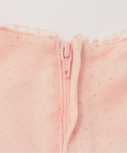 mezzo piano / メゾピアノ ミニ丈・ひざ丈ワンピース | メゾピアノロゴ刺しゅうチュールワンピース＆ブルマセット | 詳細6