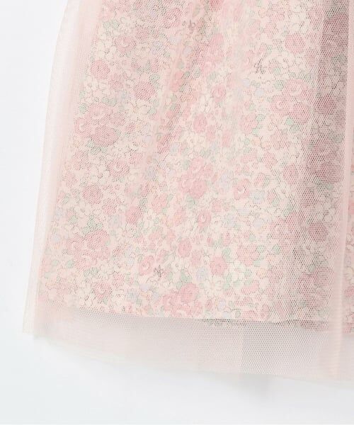 mezzo piano / メゾピアノ ミニ丈・ひざ丈ワンピース | リトルフラワー柄ドッキングワンピース | 詳細6