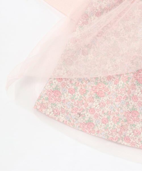 mezzo piano / メゾピアノ ミニ丈・ひざ丈ワンピース | リトルフラワー柄ドッキングワンピース | 詳細7