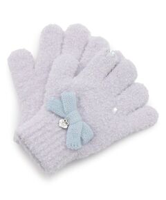 mezzo piano / メゾピアノ 手袋 | リボン　マシュマロニット　手袋