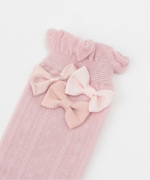 mezzo piano / メゾピアノ ソックス | リボンつき　ハイソックス | 詳細1