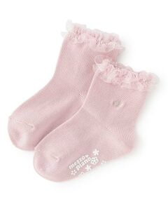 mezzo piano / メゾピアノ ソックス | フリル　ロゴ刺しゅうソックス