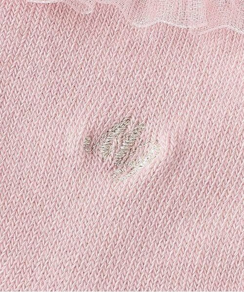 mezzo piano / メゾピアノ ソックス | フリル　ロゴ刺しゅうソックス | 詳細2