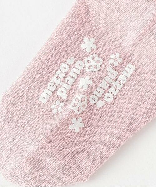 mezzo piano / メゾピアノ ソックス | フリル　ロゴ刺しゅうソックス | 詳細4