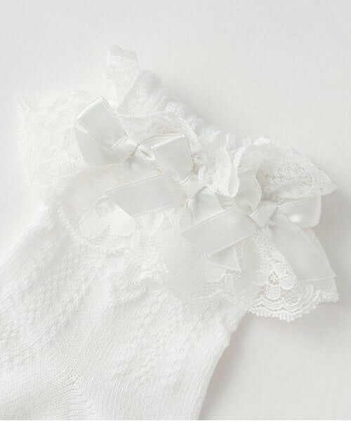 mezzo piano / メゾピアノ ソックス | 定番サテンリボンソックス | 詳細1