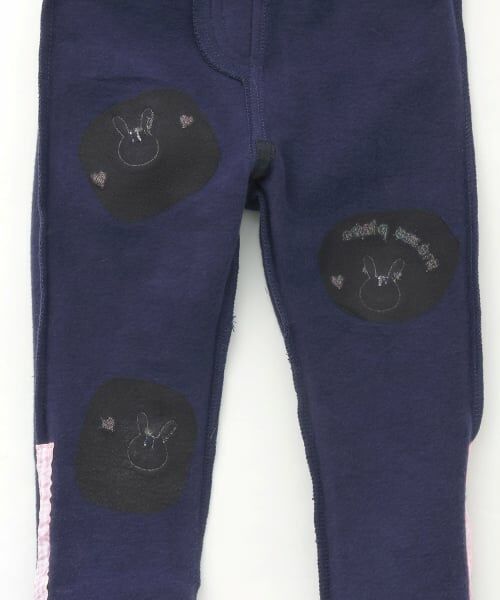 mezzo piano / メゾピアノ その他パンツ | うさぎ刺しゅう　裏起毛カットレギパン | 詳細5