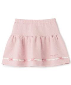 mezzo piano / メゾピアノ ミニ・ひざ丈スカート | ハートジャガード　スカート