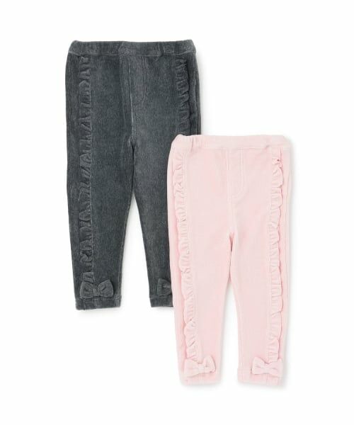 mezzo piano / メゾピアノ その他パンツ | ニットコール　フリルレギパン | 詳細7