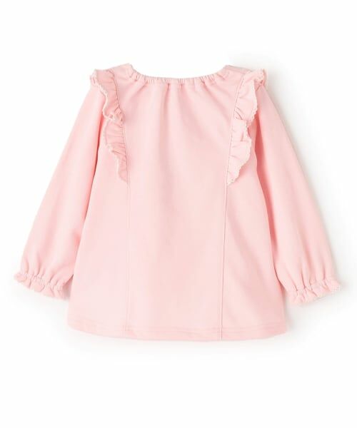 mezzo piano / メゾピアノ スウェット | ウサギマスコットつき　フリルトレーナー | 詳細1