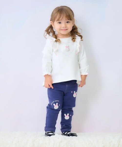 mezzo piano / メゾピアノ スウェット | ウサギマスコットつき　フリルトレーナー | 詳細12