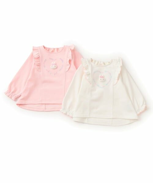 mezzo piano / メゾピアノ スウェット | ウサギマスコットつき　フリルトレーナー | 詳細9