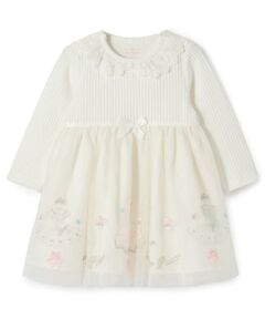 mezzo piano / メゾピアノ ベビー・キッズウエア | ドレス刺しゅうドッキングワンピース　ブルマセット