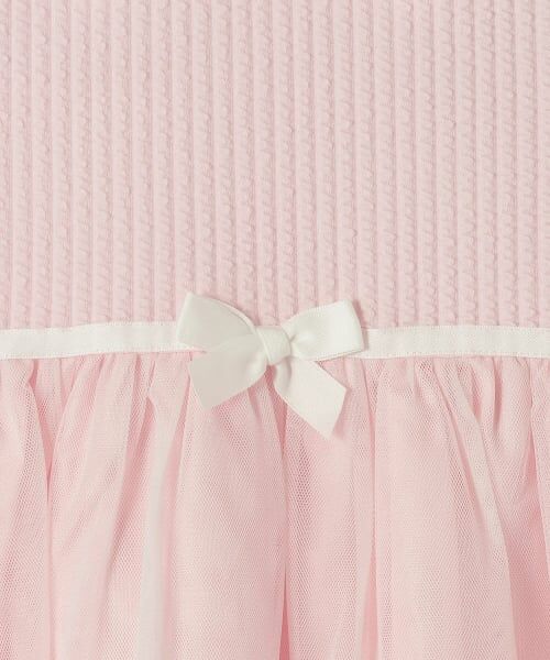 mezzo piano / メゾピアノ ベビー・キッズウエア | ドレス刺しゅうドッキングワンピース　ブルマセット | 詳細5