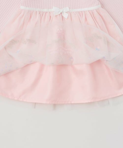 mezzo piano / メゾピアノ ベビー・キッズウエア | ドレス刺しゅうドッキングワンピース　ブルマセット | 詳細9