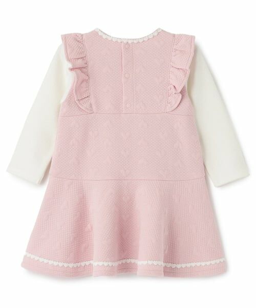 mezzo piano / メゾピアノ ミニ丈・ひざ丈ワンピース | ウサギアップリケ　ハートジャガードワンピース | 詳細1