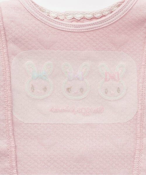mezzo piano / メゾピアノ ミニ丈・ひざ丈ワンピース | ウサギアップリケ　ハートジャガードワンピース | 詳細4