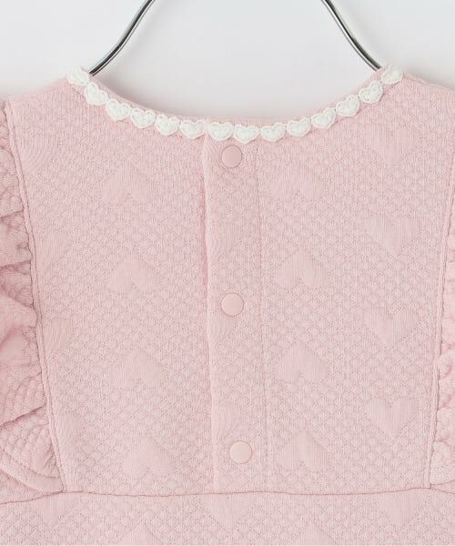 mezzo piano / メゾピアノ ミニ丈・ひざ丈ワンピース | ウサギアップリケ　ハートジャガードワンピース | 詳細8