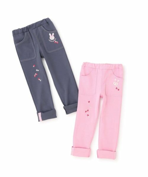 mezzo piano / メゾピアノ その他パンツ | うさぎ刺繍　カットレギパン | 詳細10