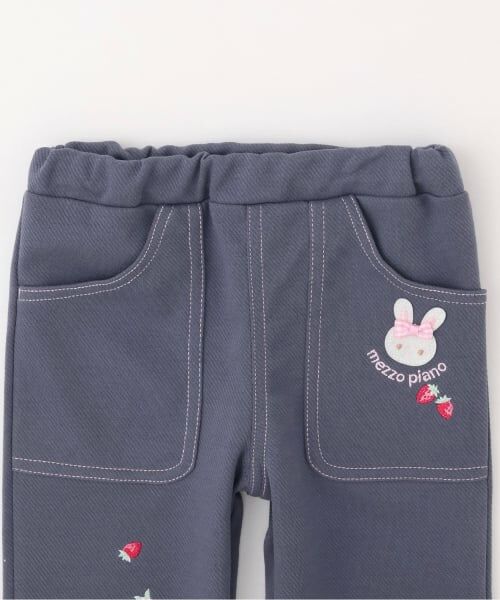 mezzo piano / メゾピアノ その他パンツ | うさぎ刺繍　カットレギパン | 詳細2