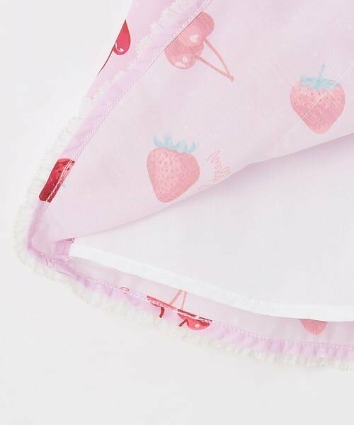 mezzo piano / メゾピアノ ミニ丈・ひざ丈ワンピース | イチゴチェリードット柄ドッキングワンピース＆ブルマセット | 詳細6