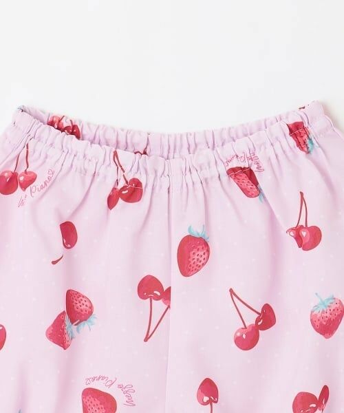 mezzo piano / メゾピアノ ミニ丈・ひざ丈ワンピース | イチゴチェリードット柄ドッキングワンピース＆ブルマセット | 詳細7