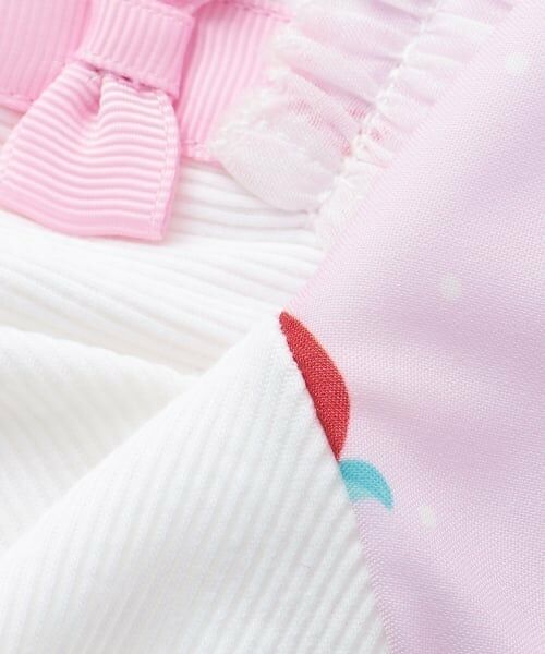 mezzo piano / メゾピアノ ミニ丈・ひざ丈ワンピース | イチゴチェリードット柄ドッキングワンピース＆ブルマセット | 詳細9