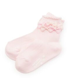 mezzo piano / メゾピアノ ソックス | リボンイッパイ　クルーソックス【日本製】