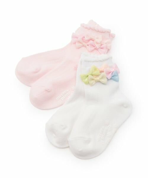 mezzo piano / メゾピアノ ソックス | リボンイッパイ　クルーソックス【日本製】 | 詳細3