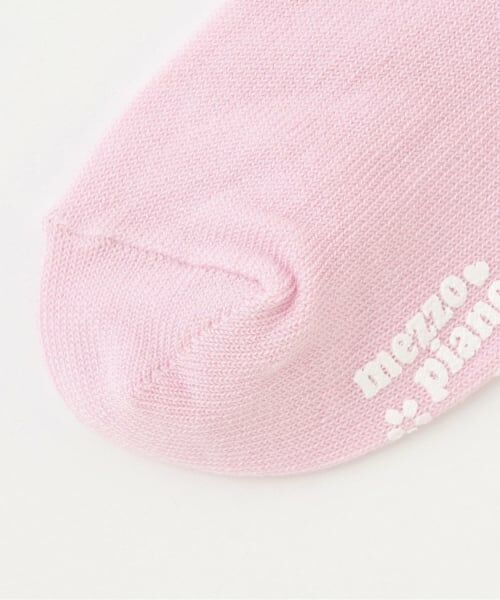mezzo piano / メゾピアノ ソックス | フリル　ロゴ刺しゅうソックス【日本製】 | 詳細2