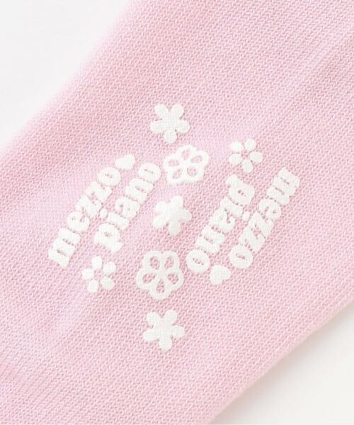 mezzo piano / メゾピアノ ソックス | フリル　ロゴ刺しゅうソックス【日本製】 | 詳細3