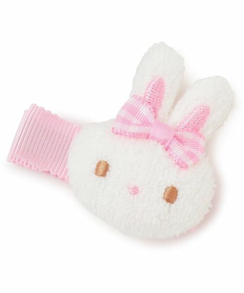 mezzo piano / メゾピアノ ヘアピン | ウサギマスコットつき　ヘアクリップ【日本製】（白）