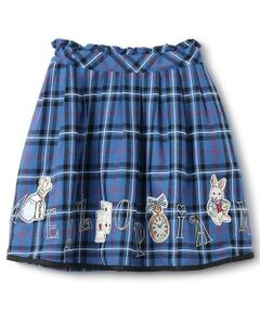 mezzo piano / メゾピアノ ミニ・ひざ丈スカート | 【人気商品再入荷】【直営店で取り扱い無し】アリスモチーフ　チェックスカート