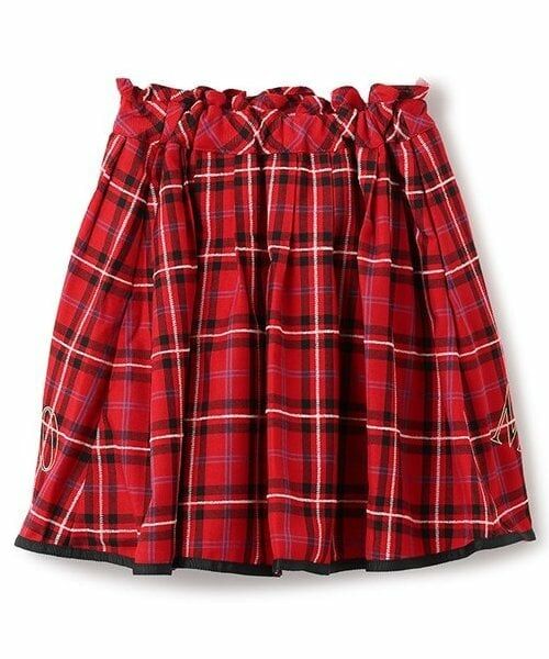 mezzo piano / メゾピアノ ミニ・ひざ丈スカート | 【人気商品再入荷】【直営店で取り扱い無し】アリスモチーフ　チェックスカート | 詳細1
