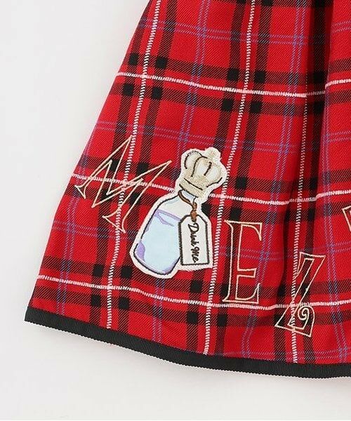 mezzo piano / メゾピアノ ミニ・ひざ丈スカート | 【人気商品再入荷】【直営店で取り扱い無し】アリスモチーフ　チェックスカート | 詳細5