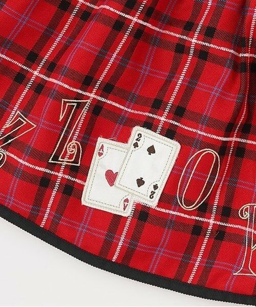 mezzo piano / メゾピアノ ミニ・ひざ丈スカート | 【人気商品再入荷】【直営店で取り扱い無し】アリスモチーフ　チェックスカート | 詳細7