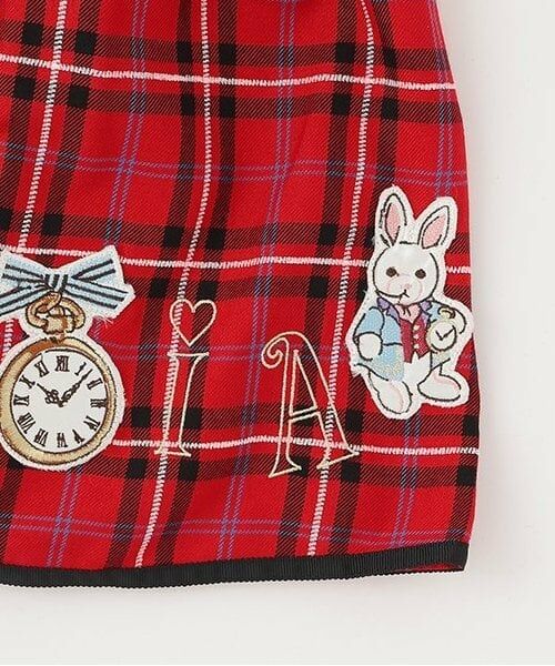 mezzo piano / メゾピアノ ミニ・ひざ丈スカート | 【人気商品再入荷】【直営店で取り扱い無し】アリスモチーフ　チェックスカート | 詳細8