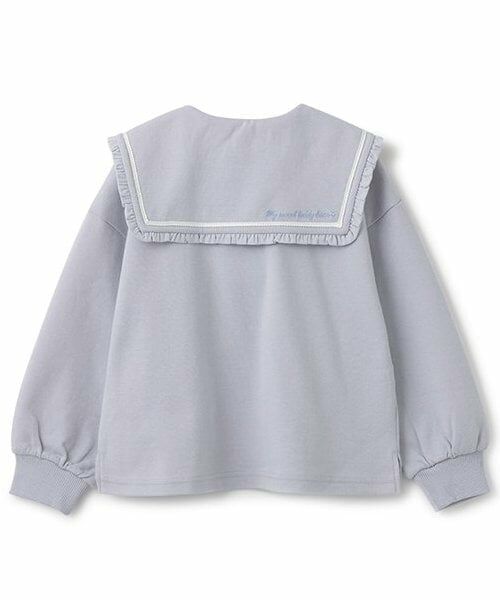 mezzo piano / メゾピアノ Tシャツ | 【人気商品再入荷】【直営店で取り扱い無し】クマポケット セーラ-カラー長袖Tシャツ | 詳細1