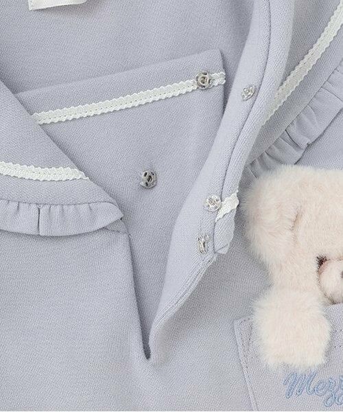 mezzo piano / メゾピアノ Tシャツ | 【人気商品再入荷】【直営店で取り扱い無し】クマポケット セーラ-カラー長袖Tシャツ | 詳細4