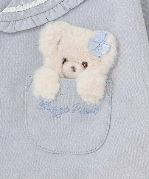 mezzo piano / メゾピアノ Tシャツ | 【人気商品再入荷】【直営店で取り扱い無し】クマポケット セーラ-カラー長袖Tシャツ | 詳細5