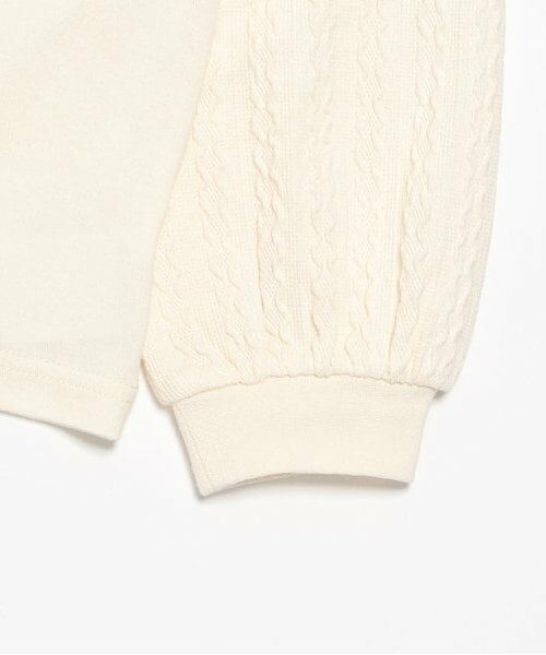 mezzo piano / メゾピアノ Tシャツ | 【人気商品再入荷】【直営店で取り扱い無し】ウサギアップリケ　ケーブル長袖Ｔシャツ | 詳細6