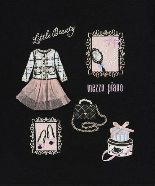 mezzo piano / メゾピアノ Tシャツ | 【人気商品再入荷】【直営店で取り扱い無し】フレームモチーフ　裾スカラップ　長袖Ｔシャツ | 詳細3